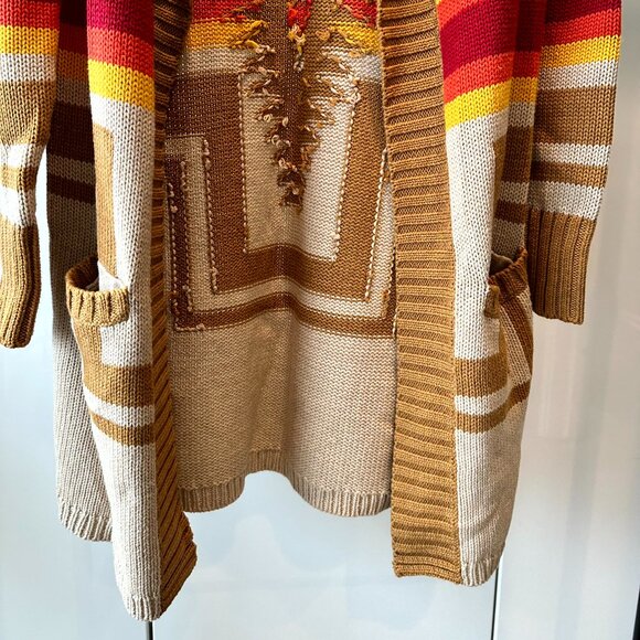 Pendleton - Harding Open Cardigan - Sandshell Multi - Size Small - Picture 6 of 13